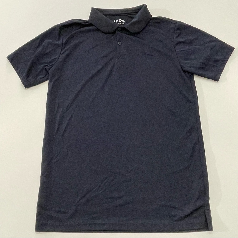 IZOD Navy Blue Polo Short Sleeve Shirt Boys XL School Preppy Golf Athletic